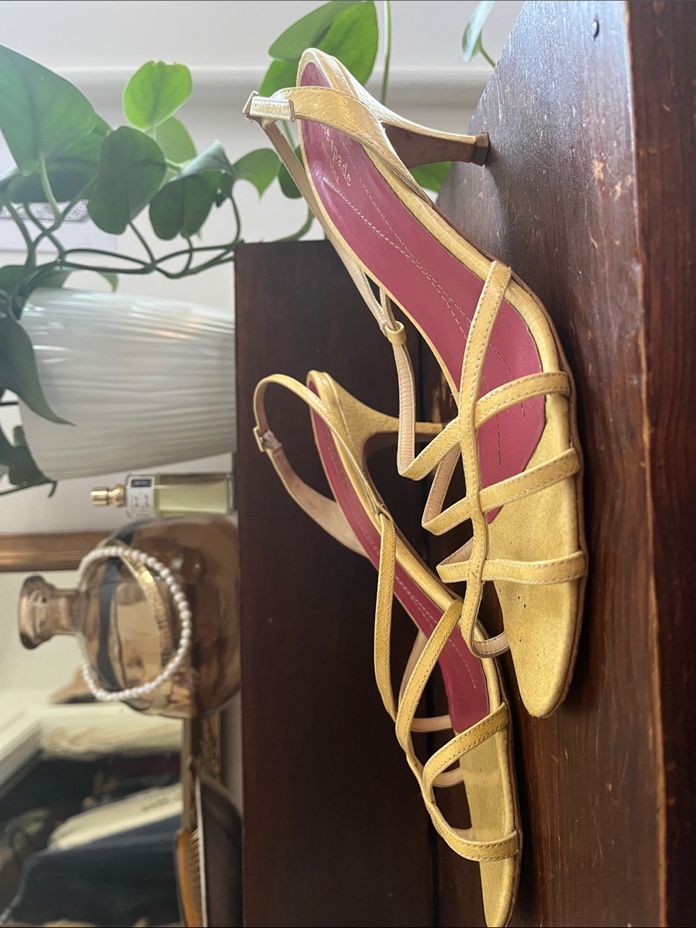 Y2K Kate Spade straps kitten heel